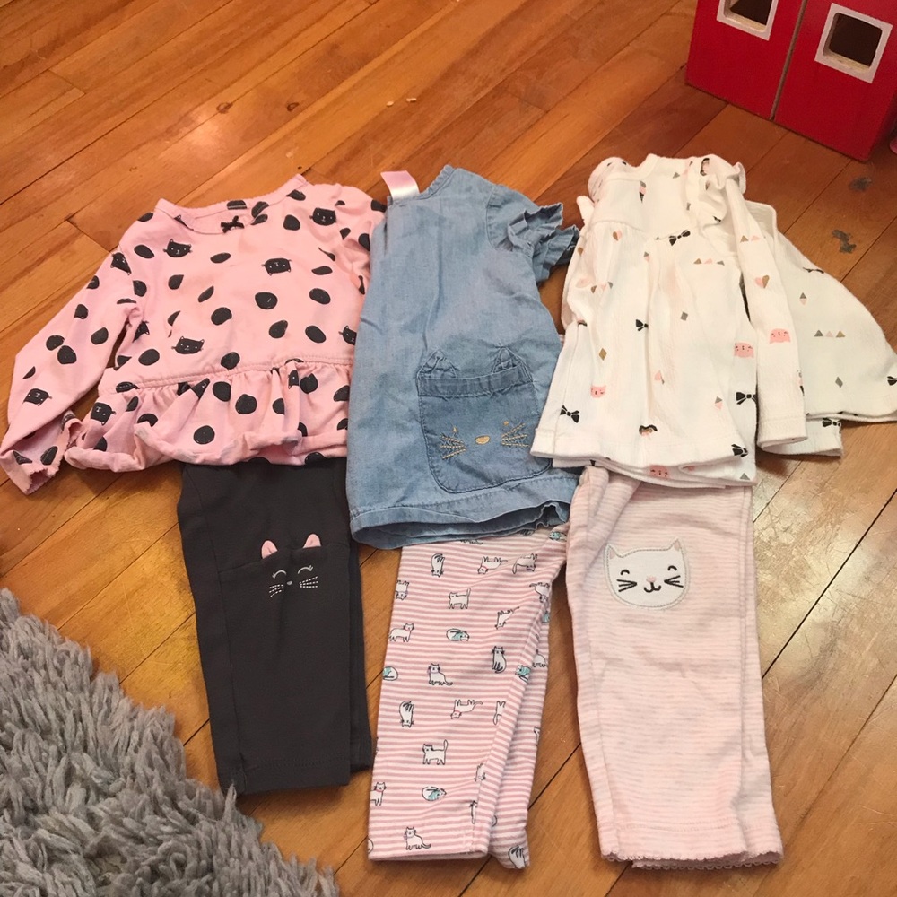 Carters “Cat” outfit lot 12 months